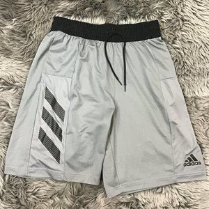 Adidas Boy's Athletic Shorts | Grey | Large